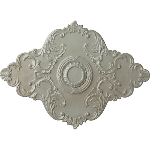 Ekena Millwork Piedmont Ceiling Medallion (Fits Canopies up to 6 1/2"), 67 1/8"W x 48 5/8"H x 1 7/8"P, Flash Gold CM67PEFLS - main